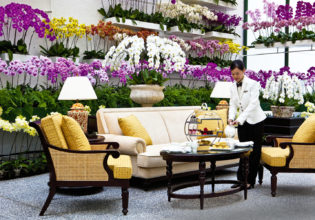The Orchid Conservatory at The Majestic Hotel Kuala Lumpur.