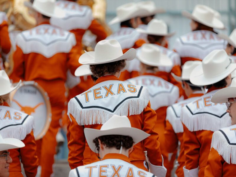 the Texas Longhorns marching band