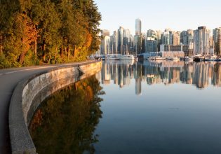 A section of Stanley Park in Vancouver City, Canada