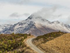 view of walter peak in new zealand